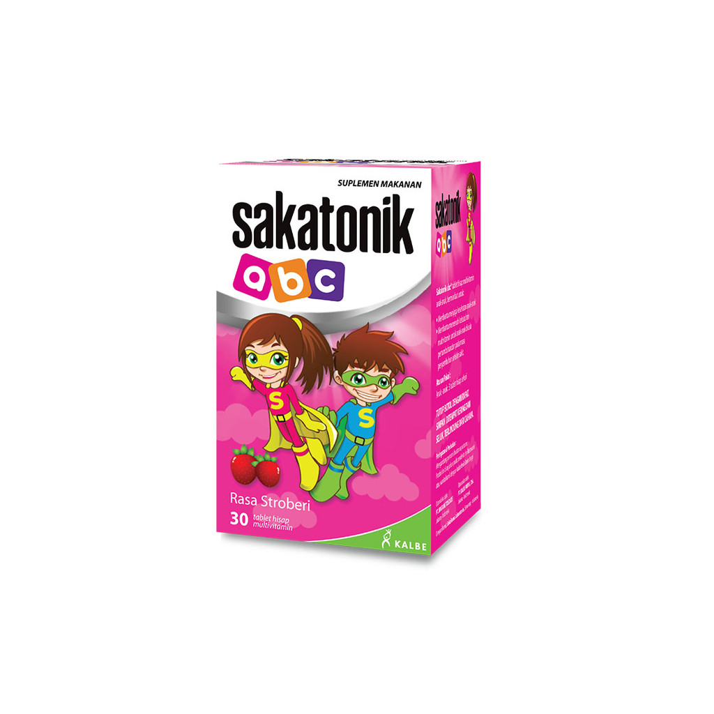 SAKATONIK ABC TABLET MULTIVITAMIN STROBERI 30X800mg