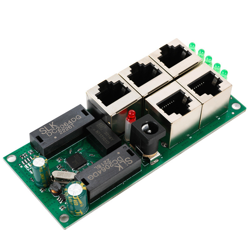 Compact 5-Port Fast Ethernet Embedded Switch Module for Industrial Applications