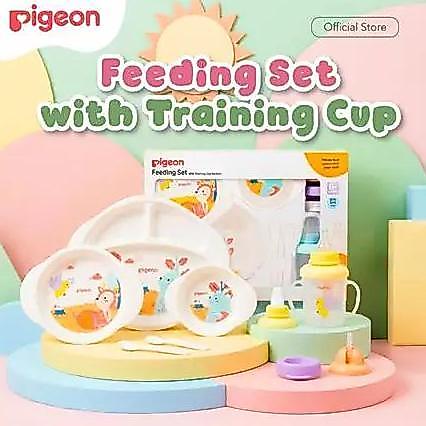 PIGEON FEEDING SET WITH TRAINING CUP SYSTEM
