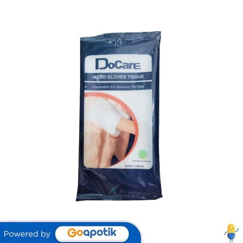 Docare Wash Gloves Tissue Box 4 Sheets