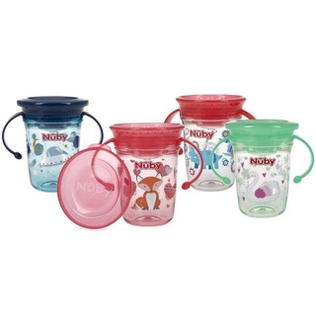 Nuby Flipit With Straw 270ml - Botol Minum Anak 360derajat