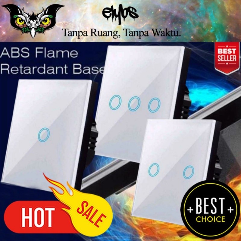 READY STOCK Saklar Lampu Sentuh Dinding Wall Switch Touch Sensor  LED Light Panel