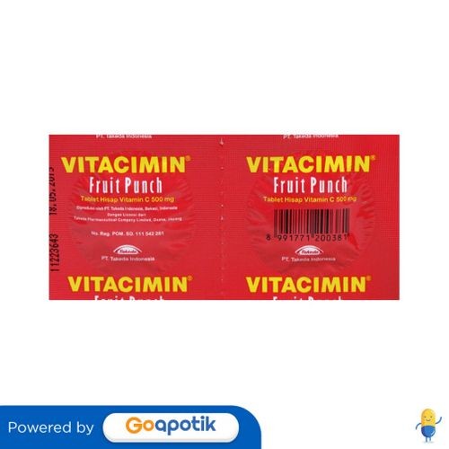 Vitacimin Fruit Punch Strip 2 Tablet