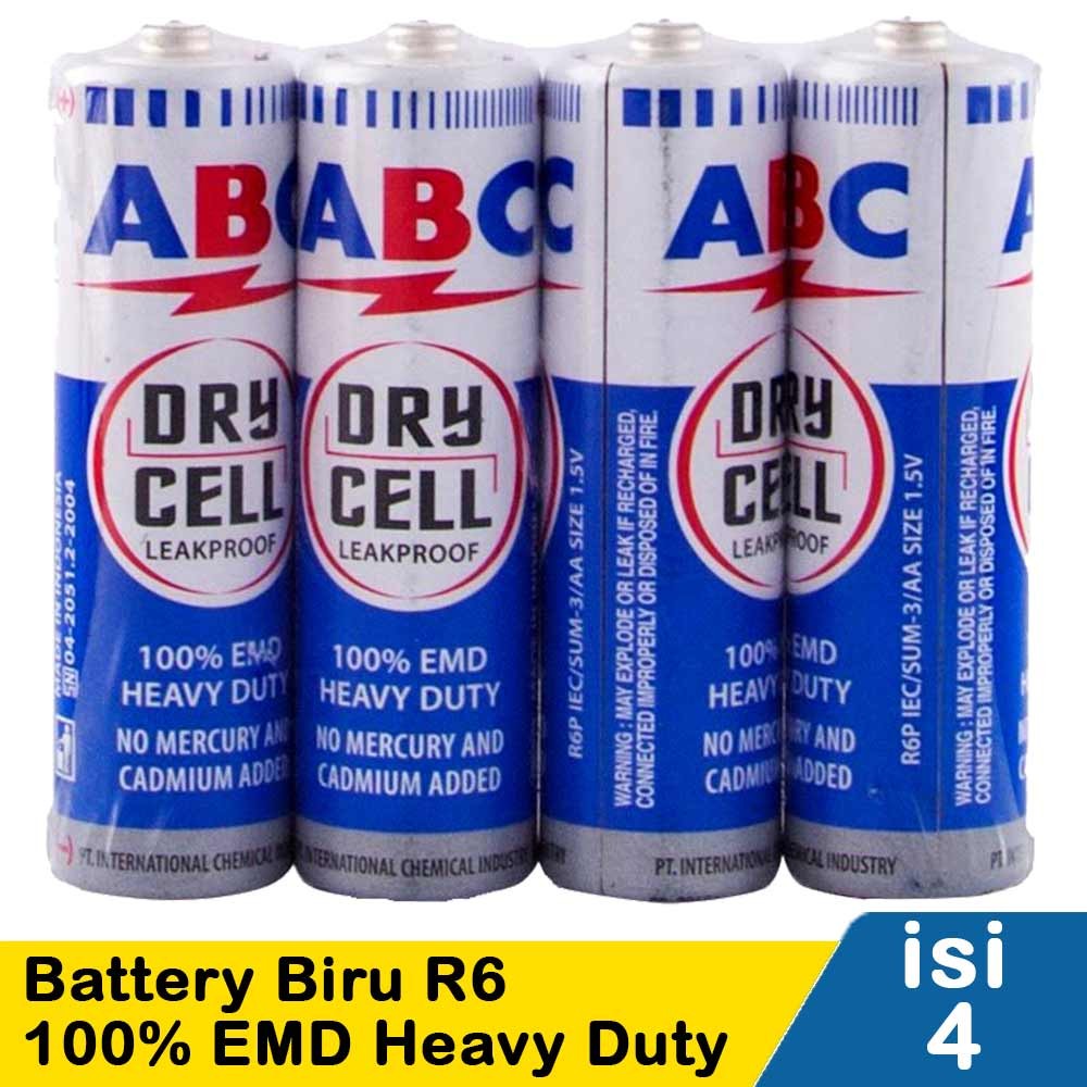ABC BATTERY BIRU R6 4'S