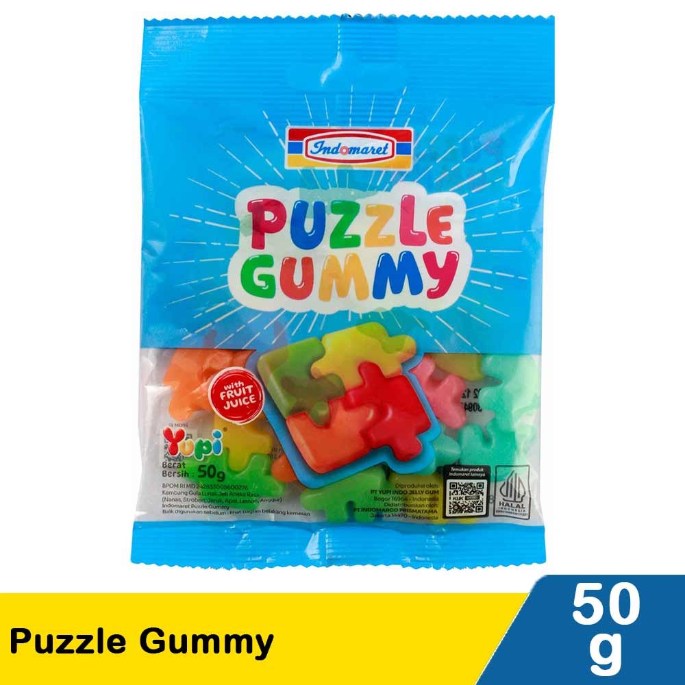 INDOMARET CANDY GUMMY PUZZLE 50g