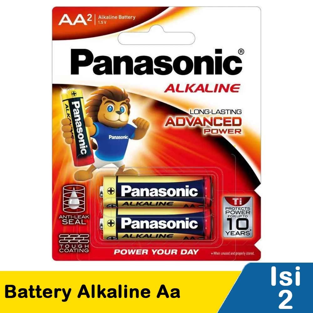 PANASONIC BATTERY ALKALINE AA LR 6T/2B