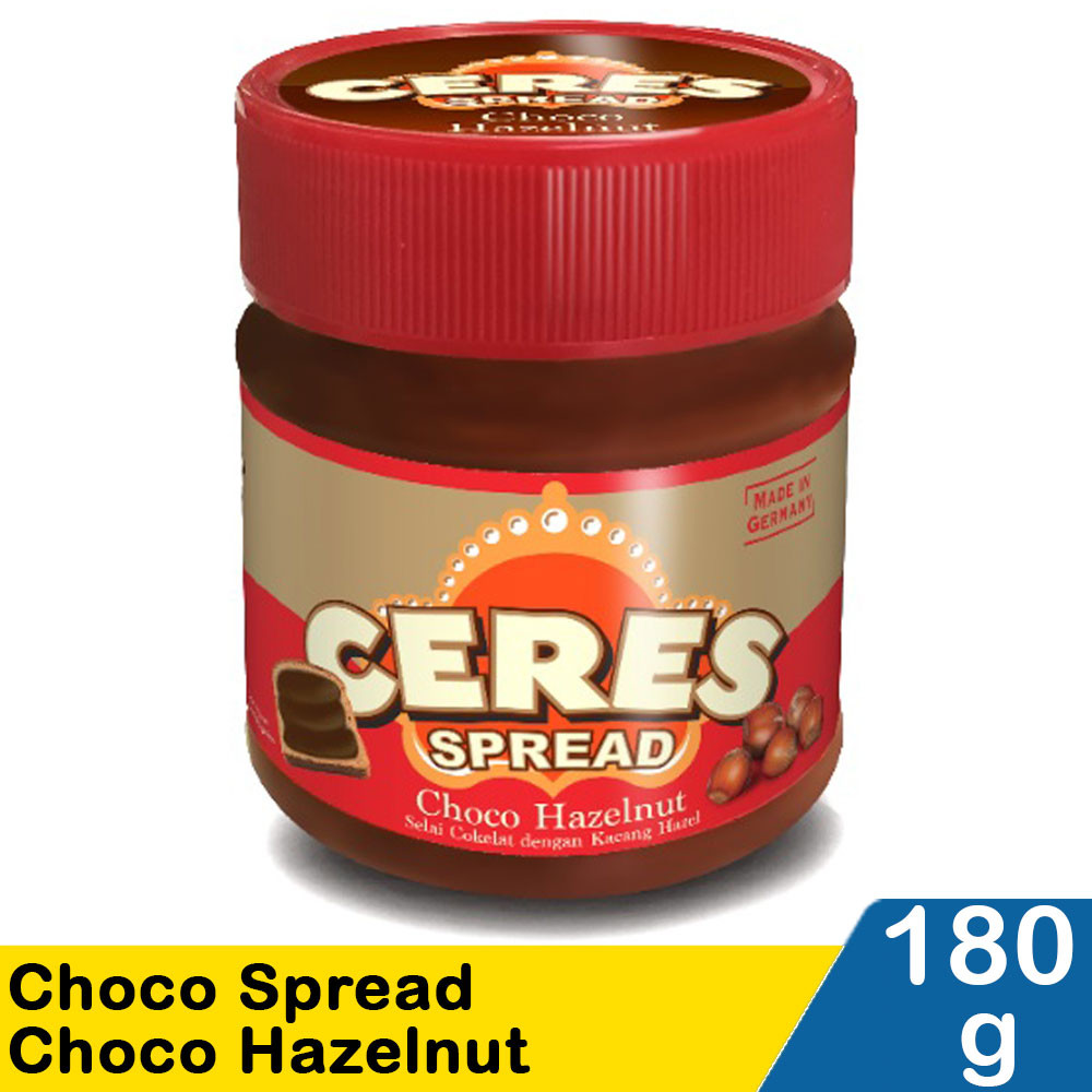 CERES CHOCO SPREAD CHOCO HAZELNUT 180g