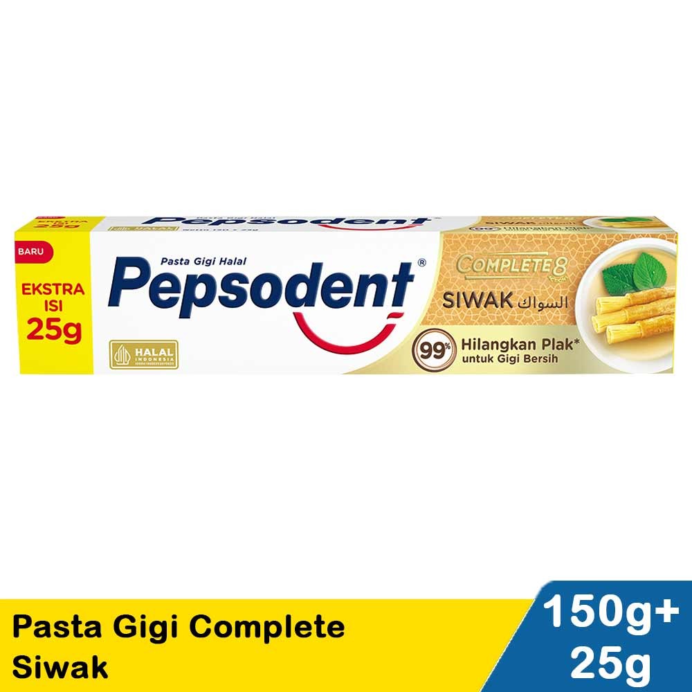 PEPSODENT PASTA GIGI COMPLETE SIWAK 150+25g