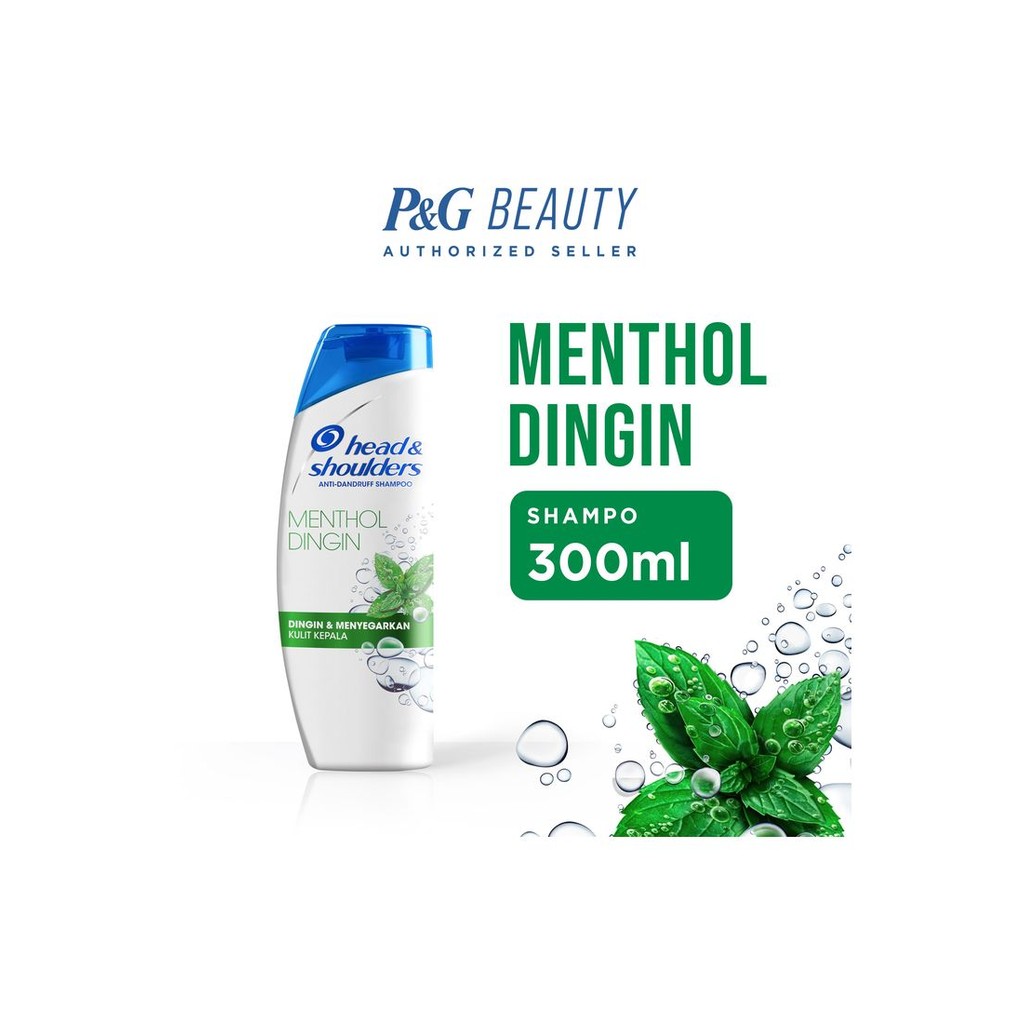 HEAD &SHOULDERS SHAMPOO A/D MENTHOL DINGIN 300mL
