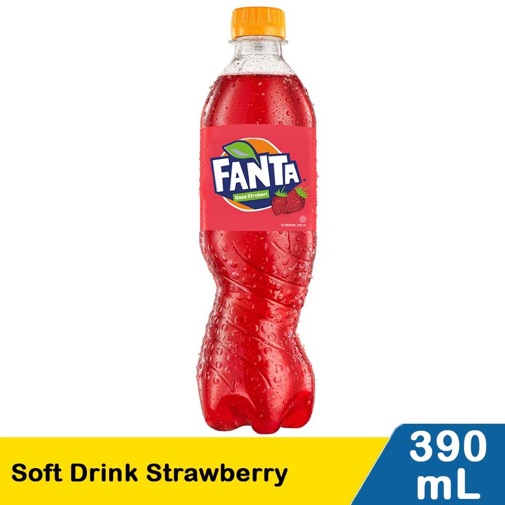 FANTA SOFT DRINK STRAWBERRY 390mL