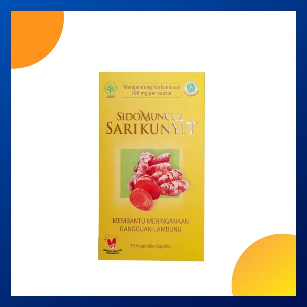 Sidomuncul Sari Kunyit Botol 50 Kapsul