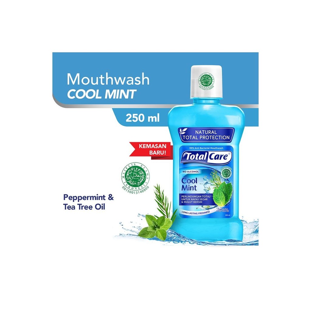 TOTALCARE MOUTHWASH ANTI BAKTERIAL COOL MINT 250mL