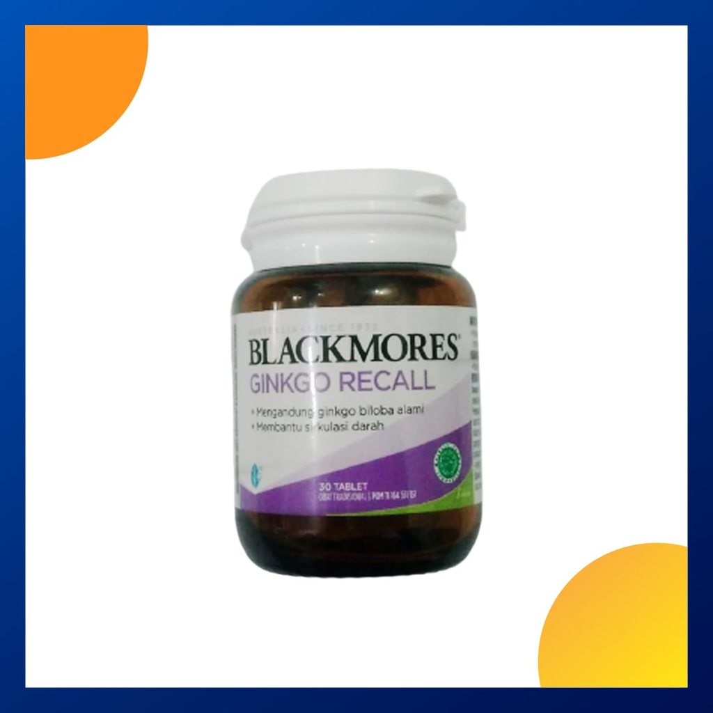 Blackmores Gingko Recall Botol 30 Tablet