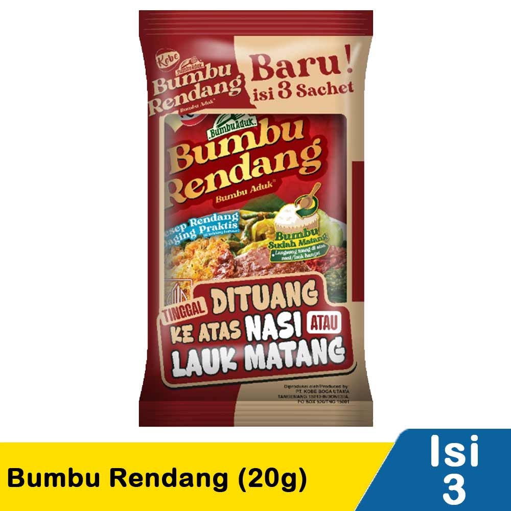 KOBE BUMBU RENDANG 3x20g
