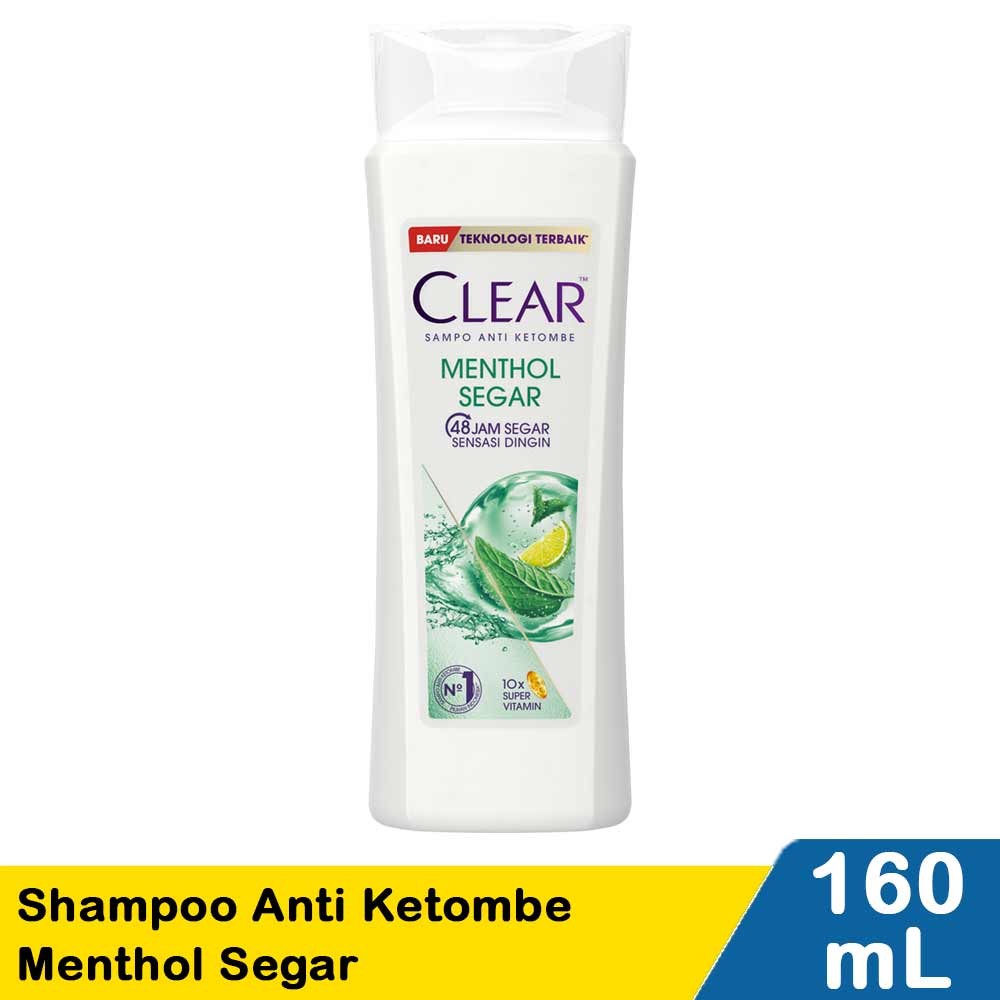 CLEAR SHAMPOO ANTI DANDRUFF MENTHOL SEGAR 160mL