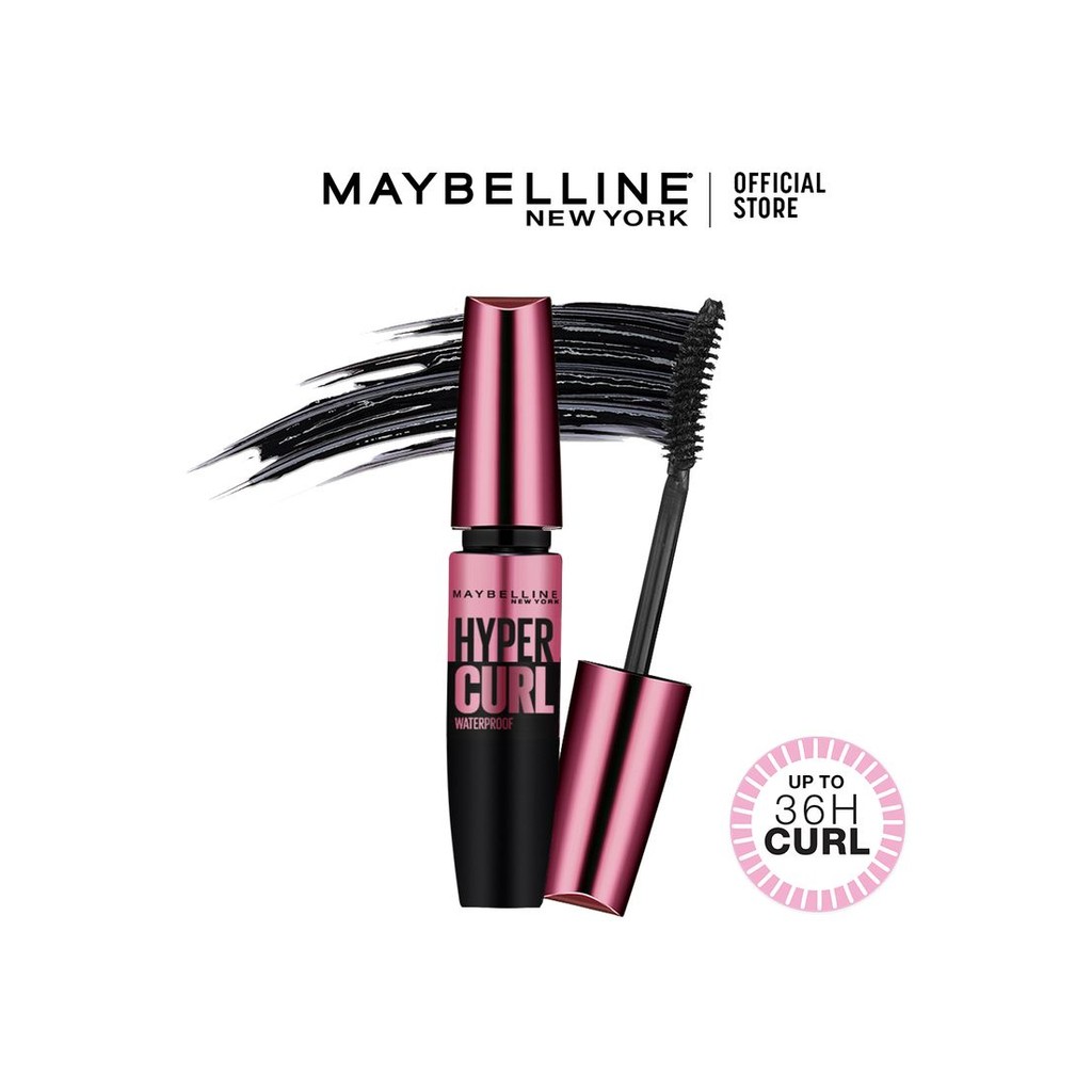 MAYBELLINE MASCARA HYPERCURL V/E BLISTER WATERPROOF 9.2mL