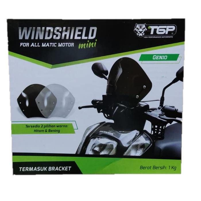 VISOR WINDSHIELD TAMENG MOTOR UNIVERSAL - TGP smoke