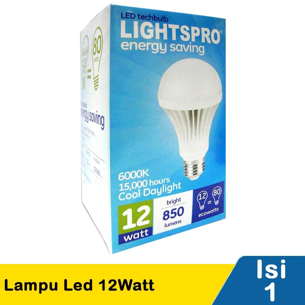 LIGHTSPRO LAMPU LED 12WT