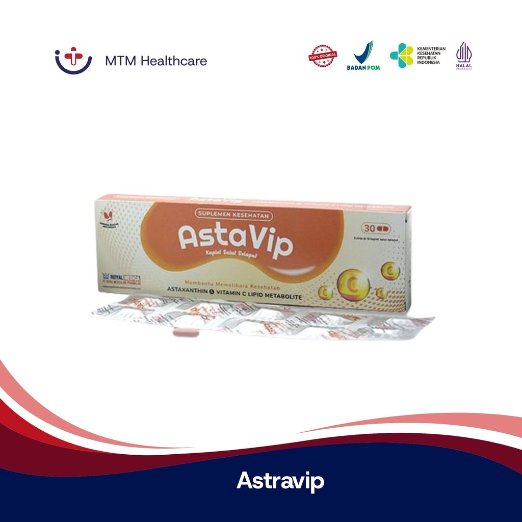 Astavip Box Isi 30 Tablet Vitamin Suplemen