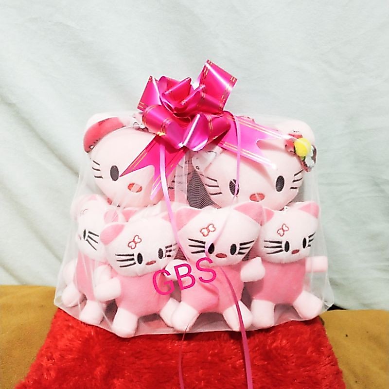 Boneka h kitty full ping beranak jaring mini induk 2