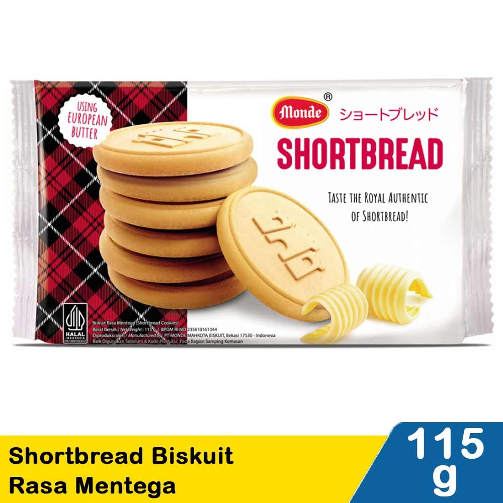 MONDE SHORTBREAD BISCUIT MENTEGA 115g