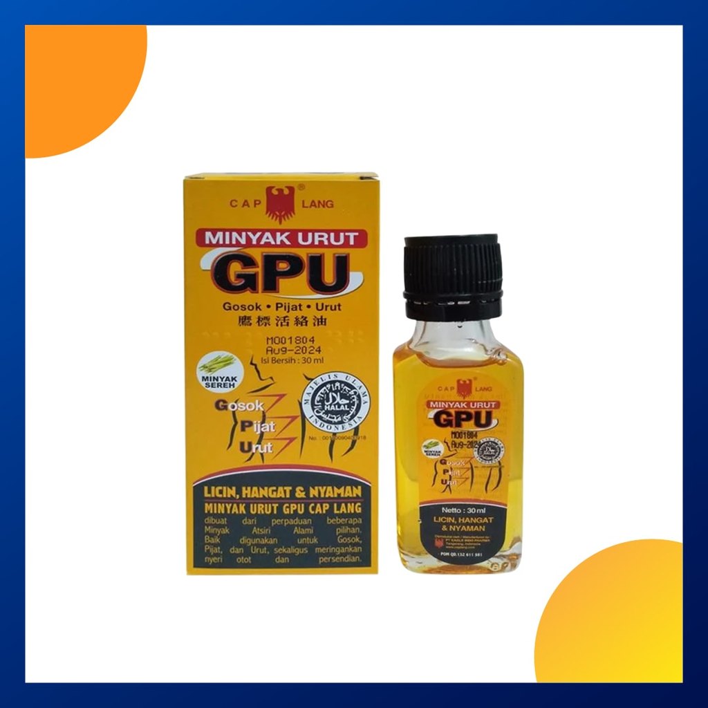 Cap Lang Gpu Minyak Urut Sereh 30 Ml