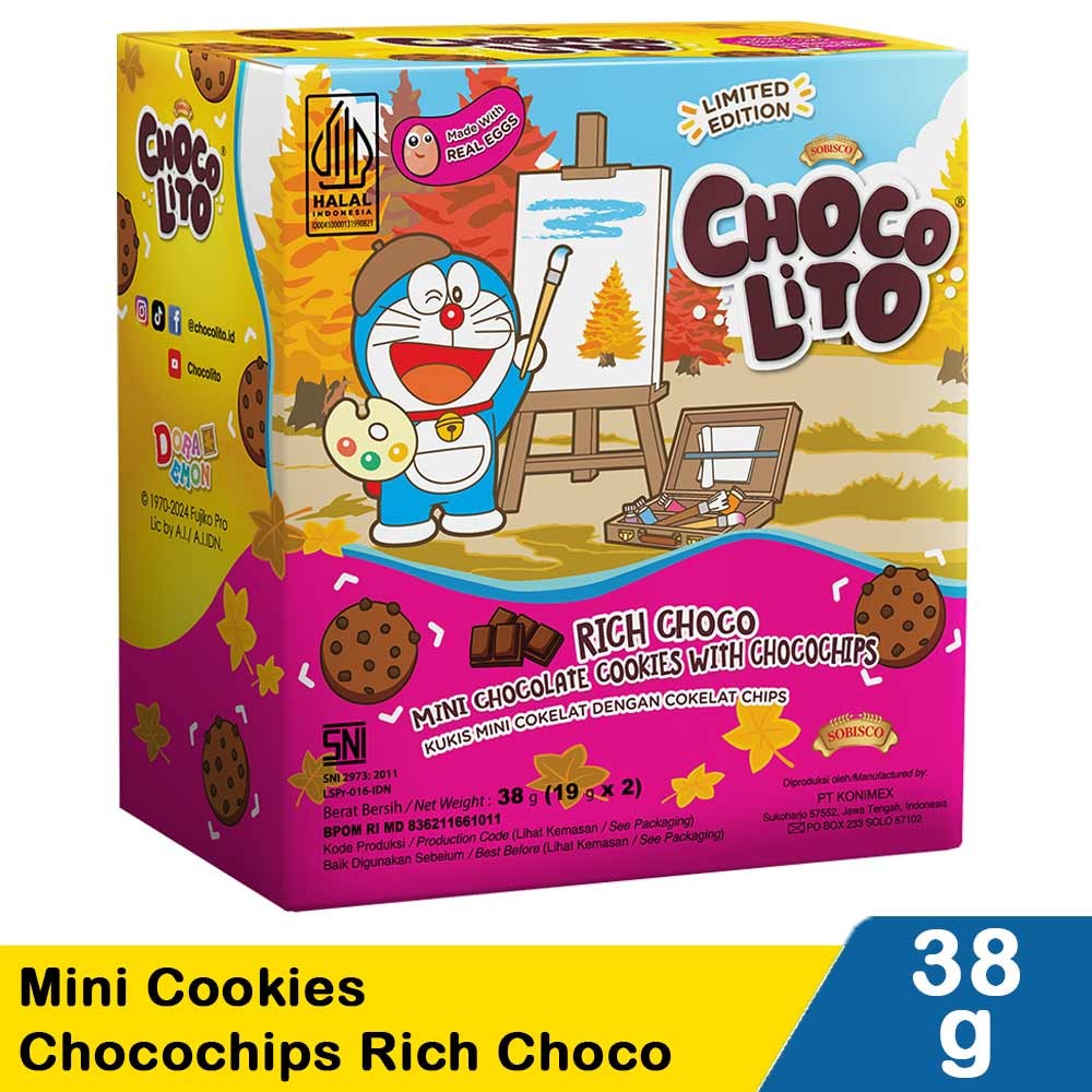 CHOCOLITO MINI COOKIES CHOCOCHIPS RICH CHOCO 38g