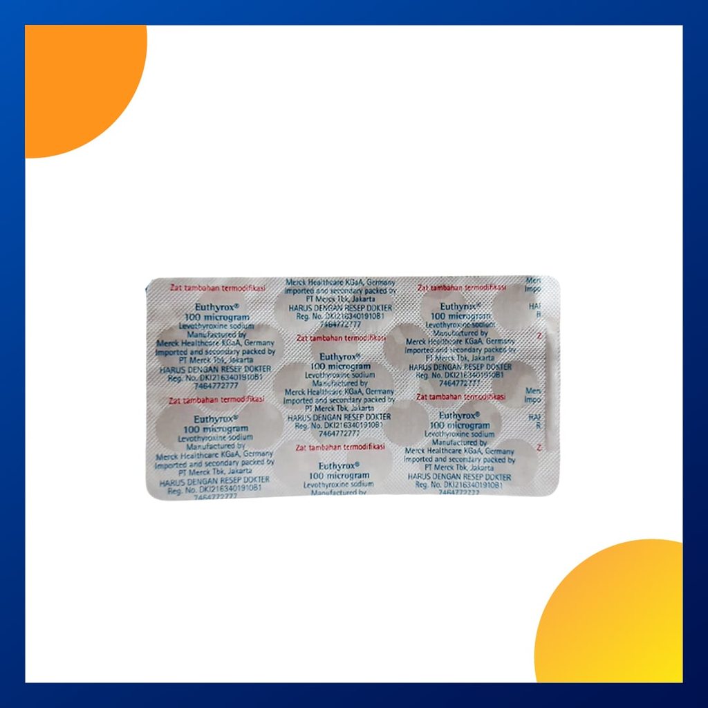 EUTHYROX 100 MCG 1 BLISTER @ 25 TABLET
