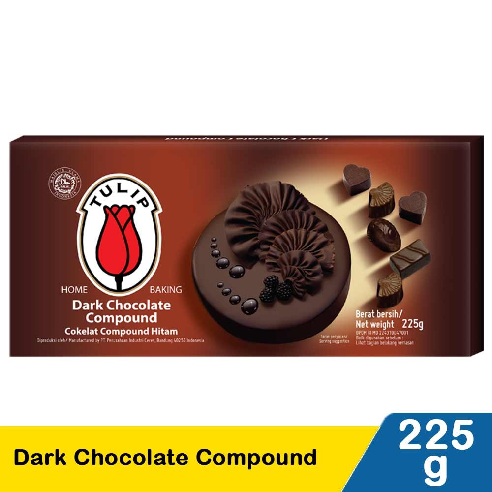TULIP DARK CHOCOLATE COMPOUND  250/225g