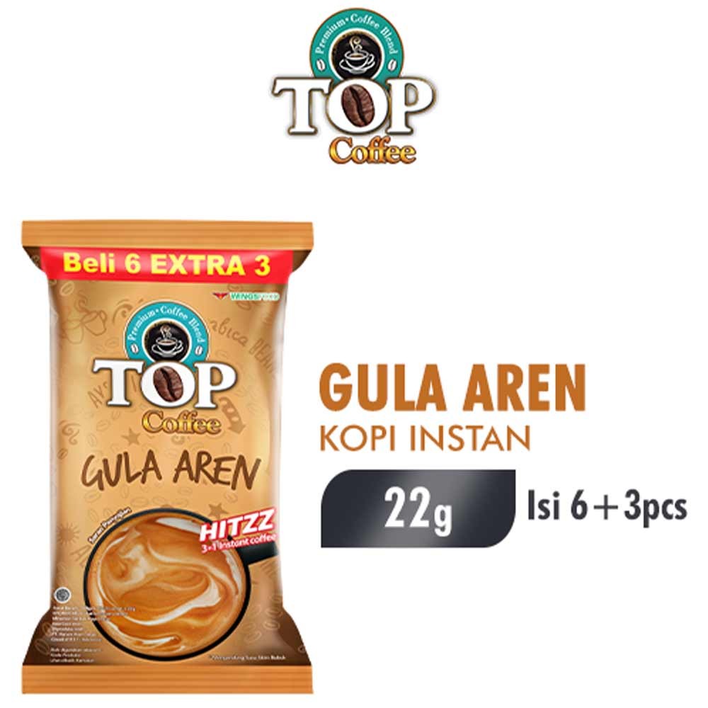 TOP COFFEE GULA AREN 9x22g