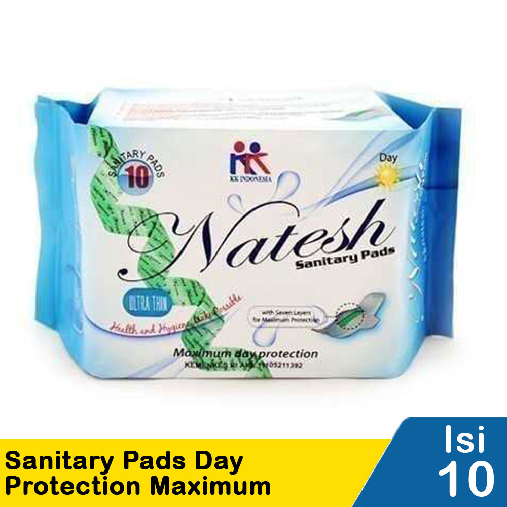 NATESH SANITARI PADS DAY PROTECTION MAXIMUM 10'S