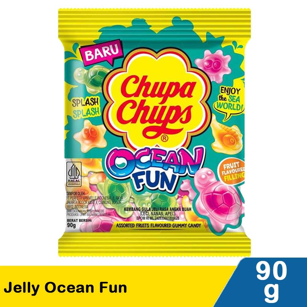 CHUPA CHUPS JELLY  OCEAN FUN 90g