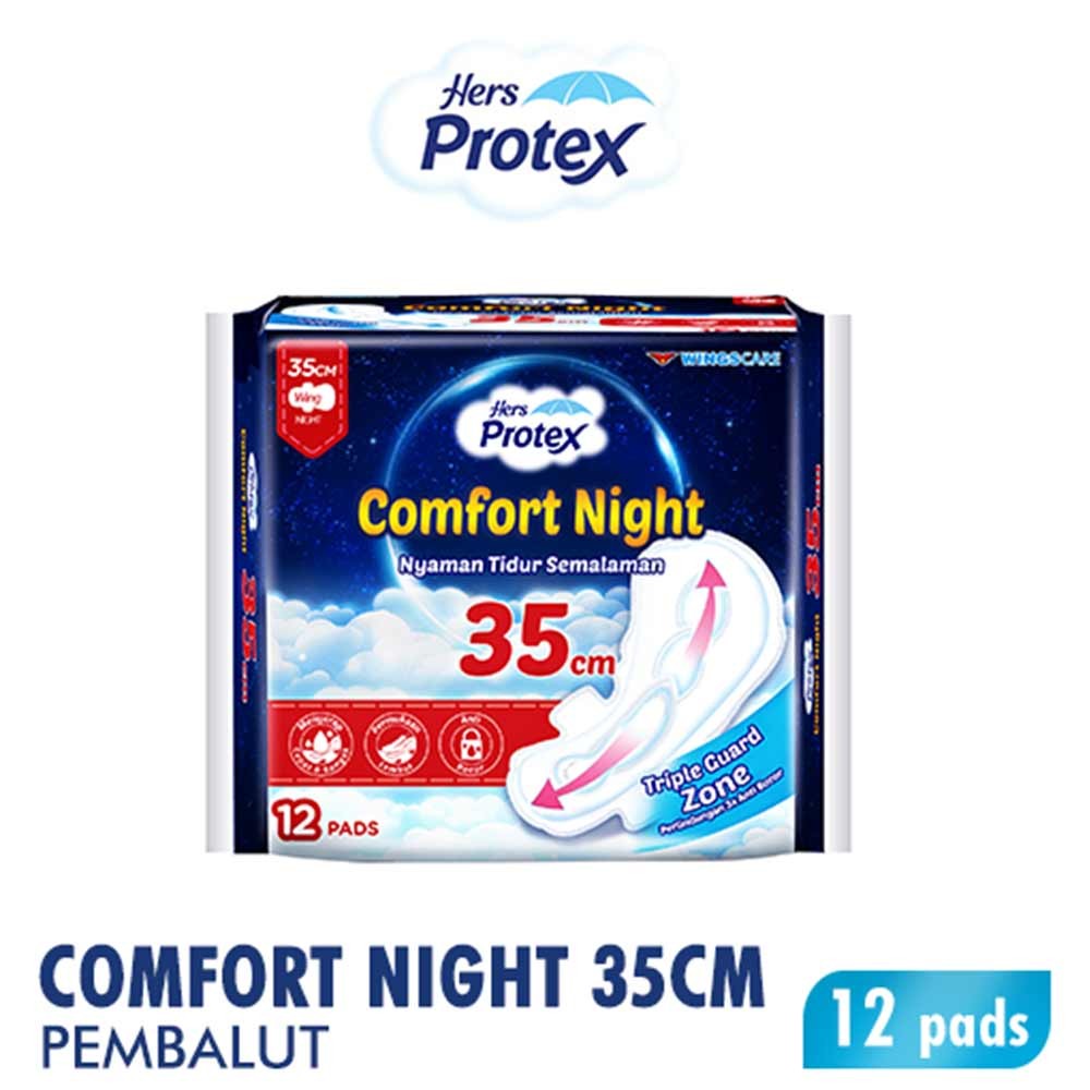 HER'S PROTEX COMFORT NIGHT 12'S WING 35cm