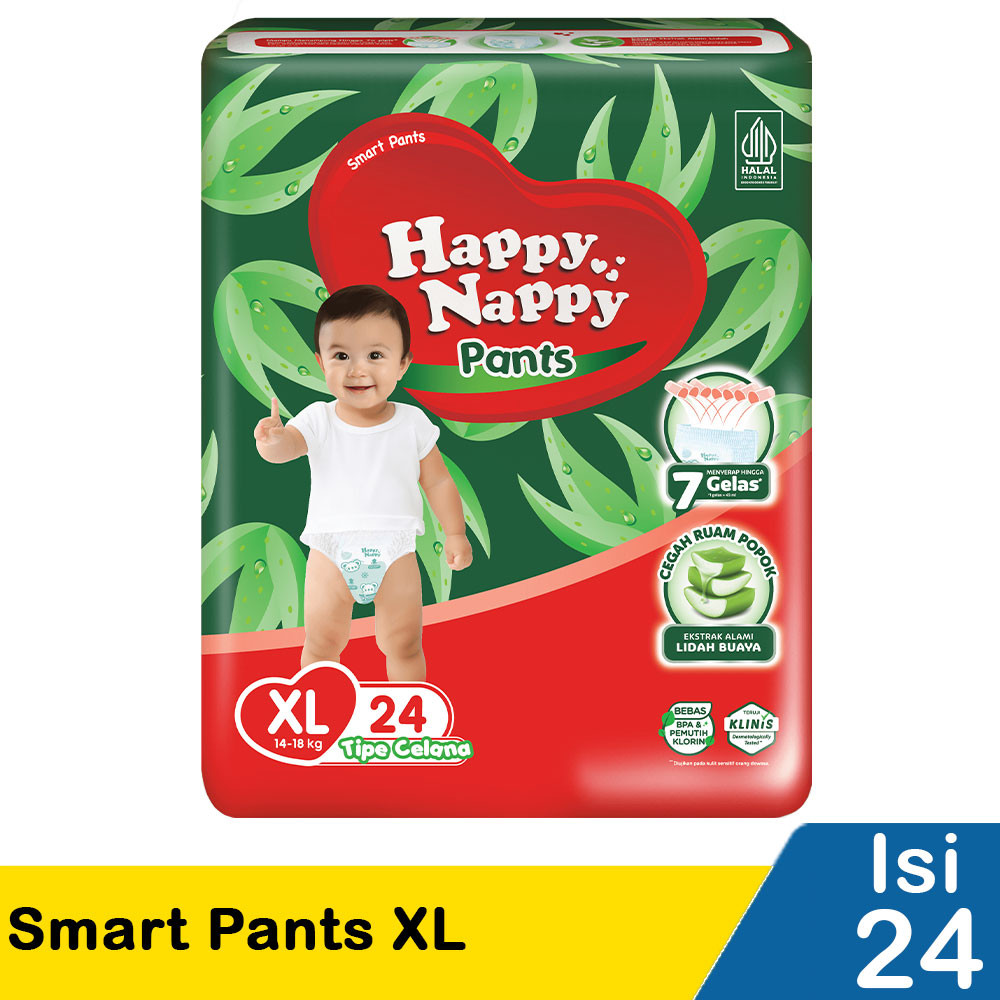 HAPPY NAPPY SMART PANTS 26/24'S  EXTRALARGE