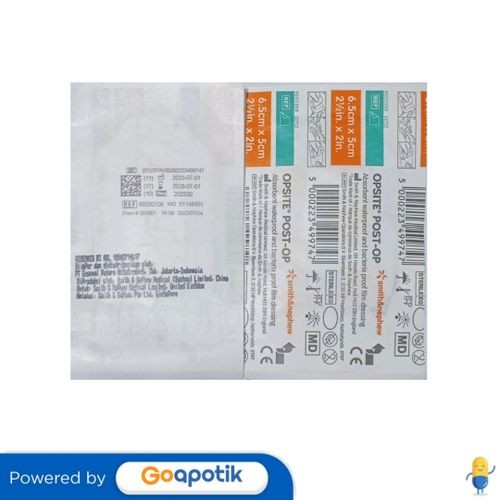 Opsite Post Op 6.5 Cm X 5 Cm