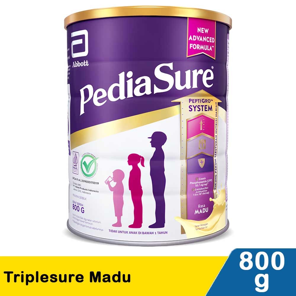 PEDIASURE TRIPLESURE MADU 800g