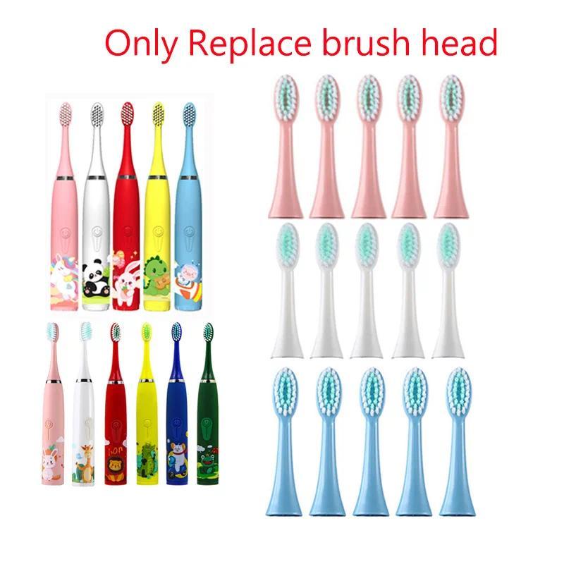 ildren Sonic Toothbrush Replacement Heads Soft Bristles Deep Clean Smart Tips