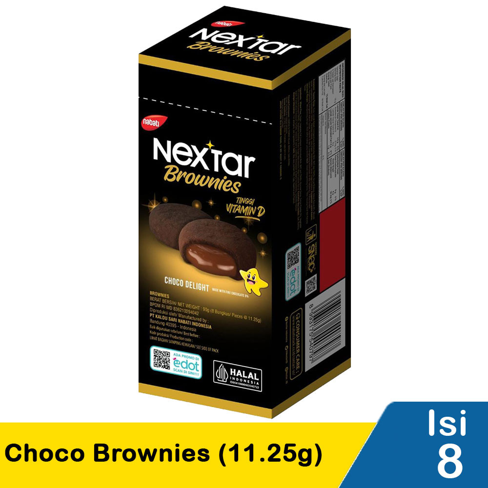 NEXTAR CHOCO BROWNIES  8x10g