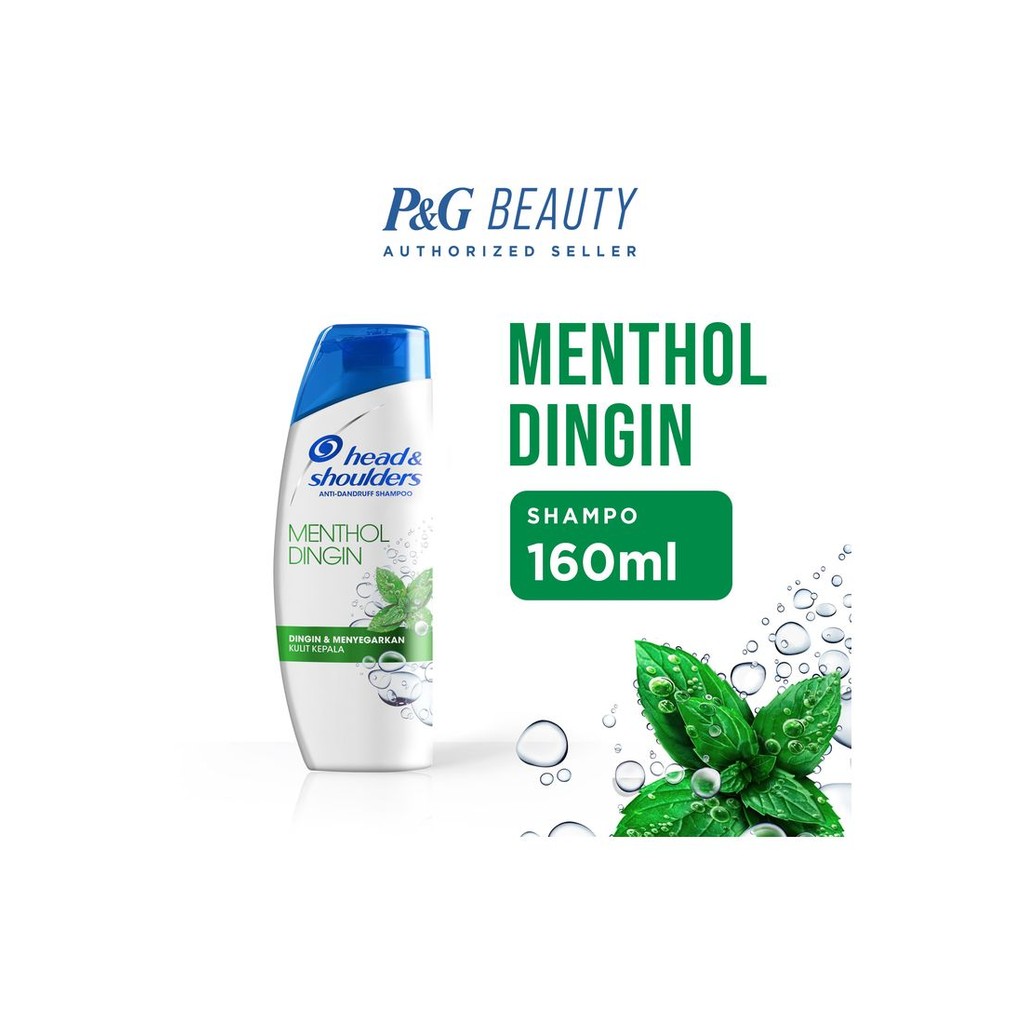 HEAD &SHOULDERS SHAMPOO A/D MENTHOL DINGIN 160mL