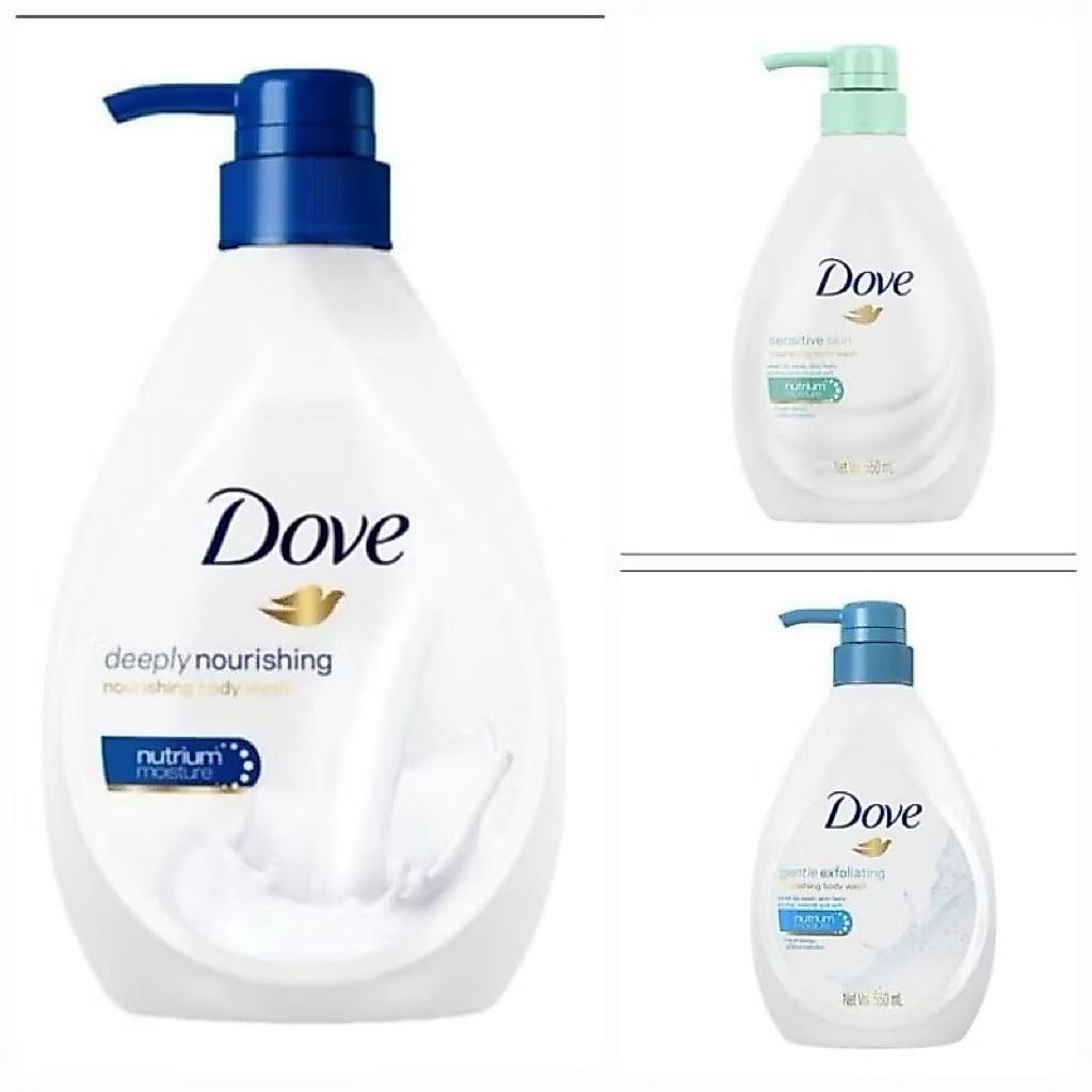 Dove sabun mandi cair 550ml Pump