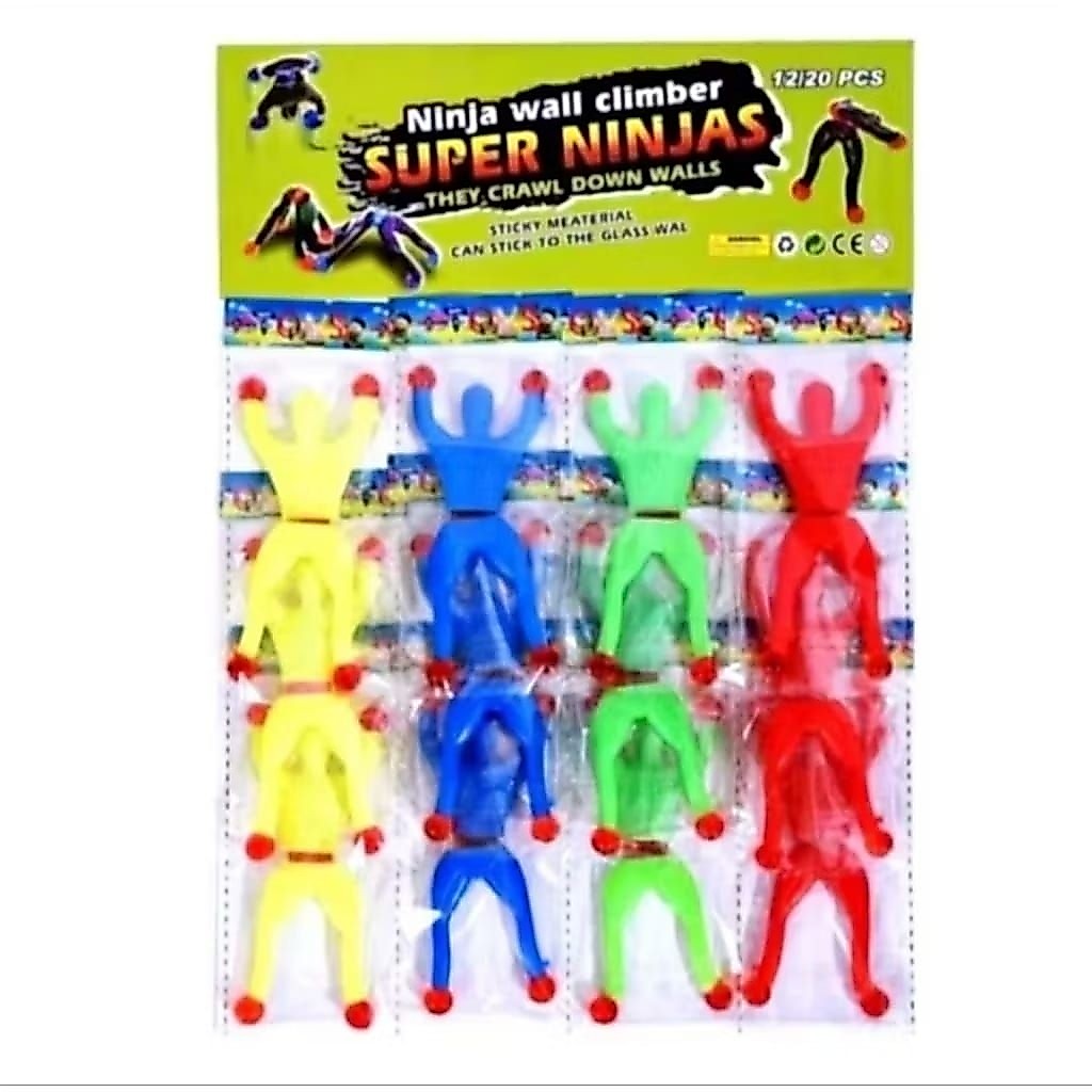 20pcs Mainan Sticky Spiderman Lembaran