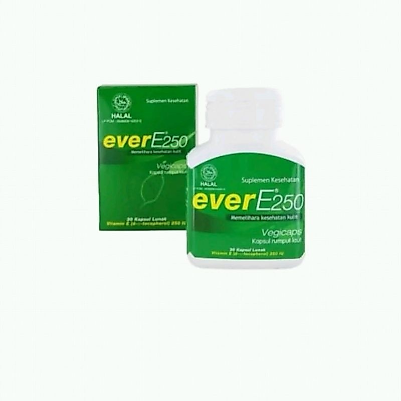 Ever E 250 IU Botol dan dus kosong
