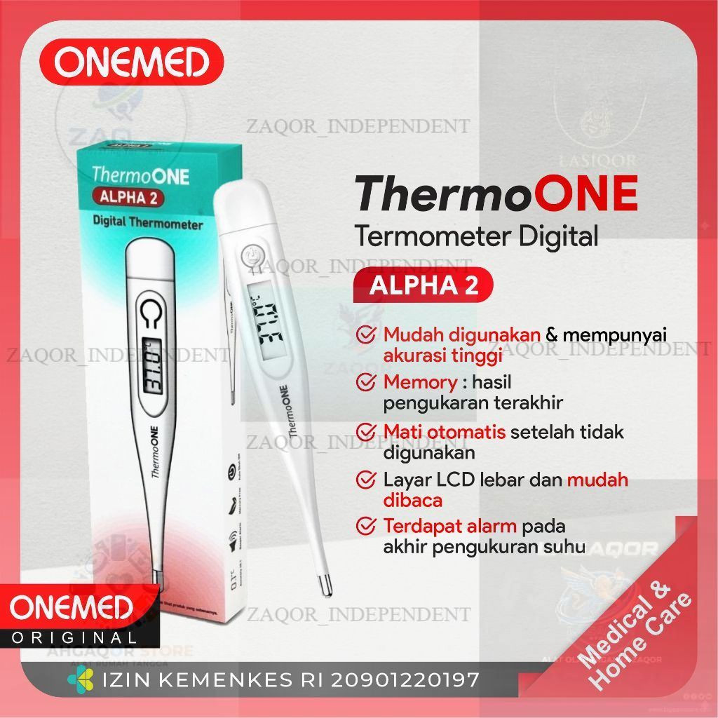 ONEMED - Termometer ThermoOne Alpha 2 / Termometer Digital Ketiak