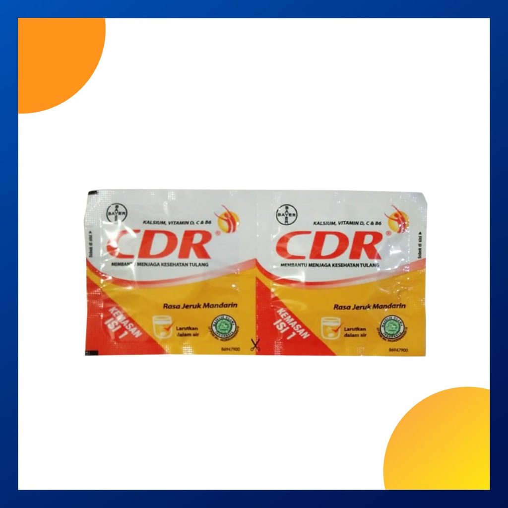 Cdr Rasa Jeruk Mandarin Strip 2 Tablet