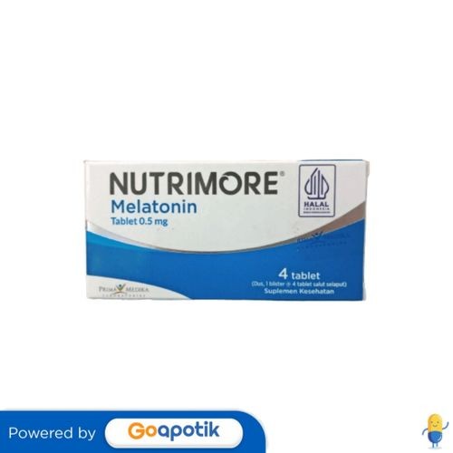 Nutrimore Melatonin 0.5 Mg Box 4 Tablet