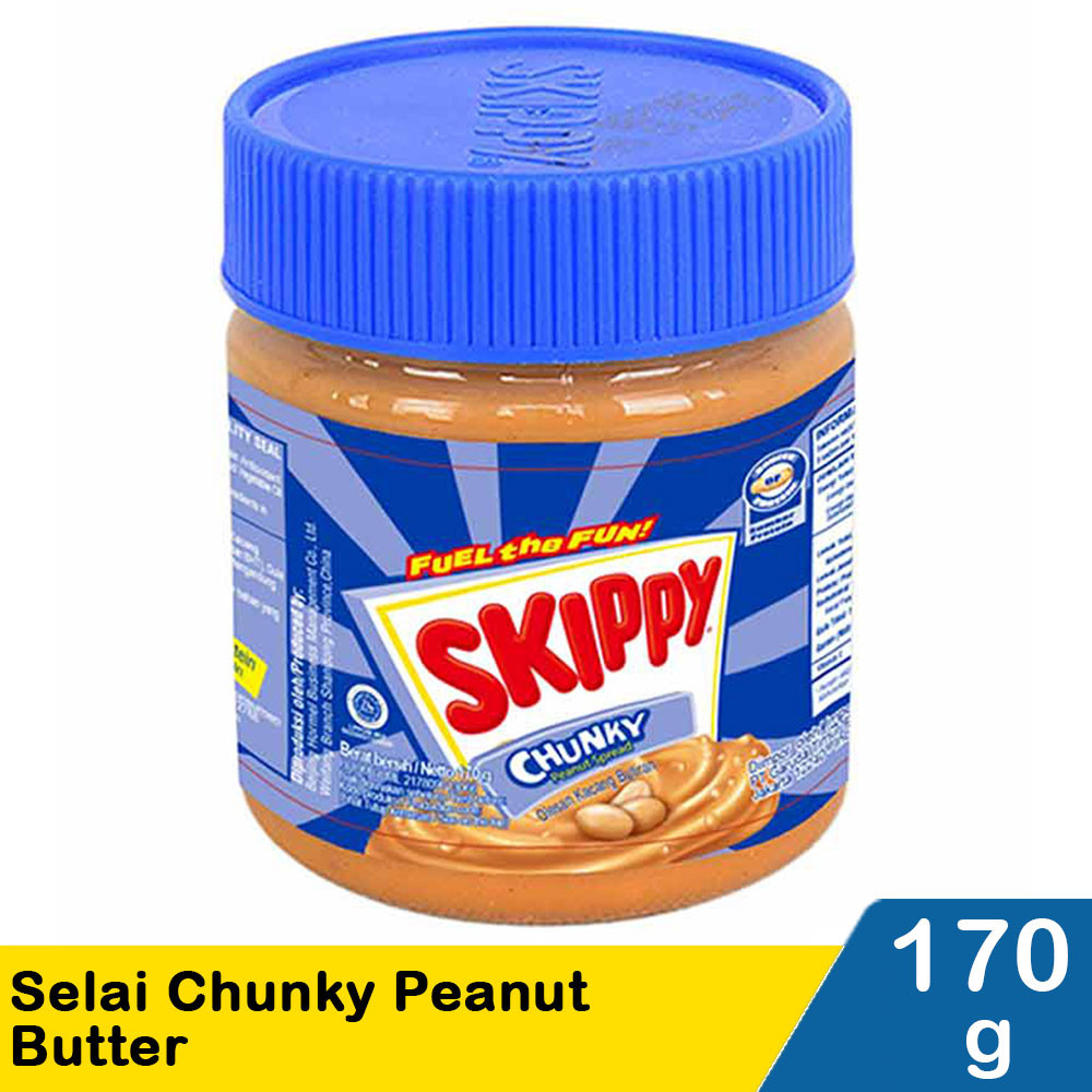 SKIPPY JAM CHUNKY PEANUT BUTTER 170g