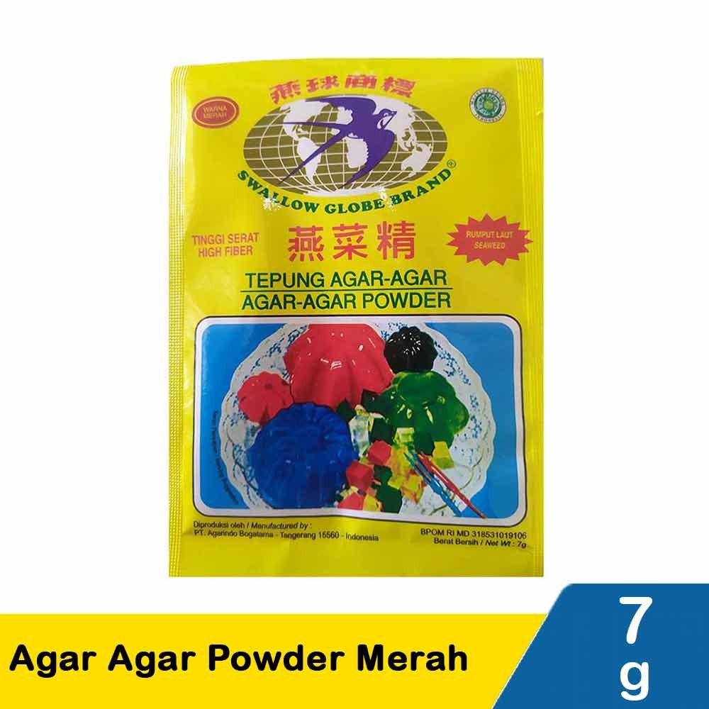 SWALLOW GLOBE AGAR AGAR POWDER MERAH 7g