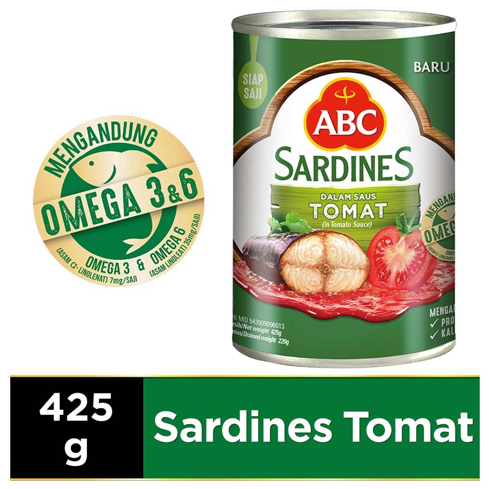ABC SARDINES TOMAT 425g