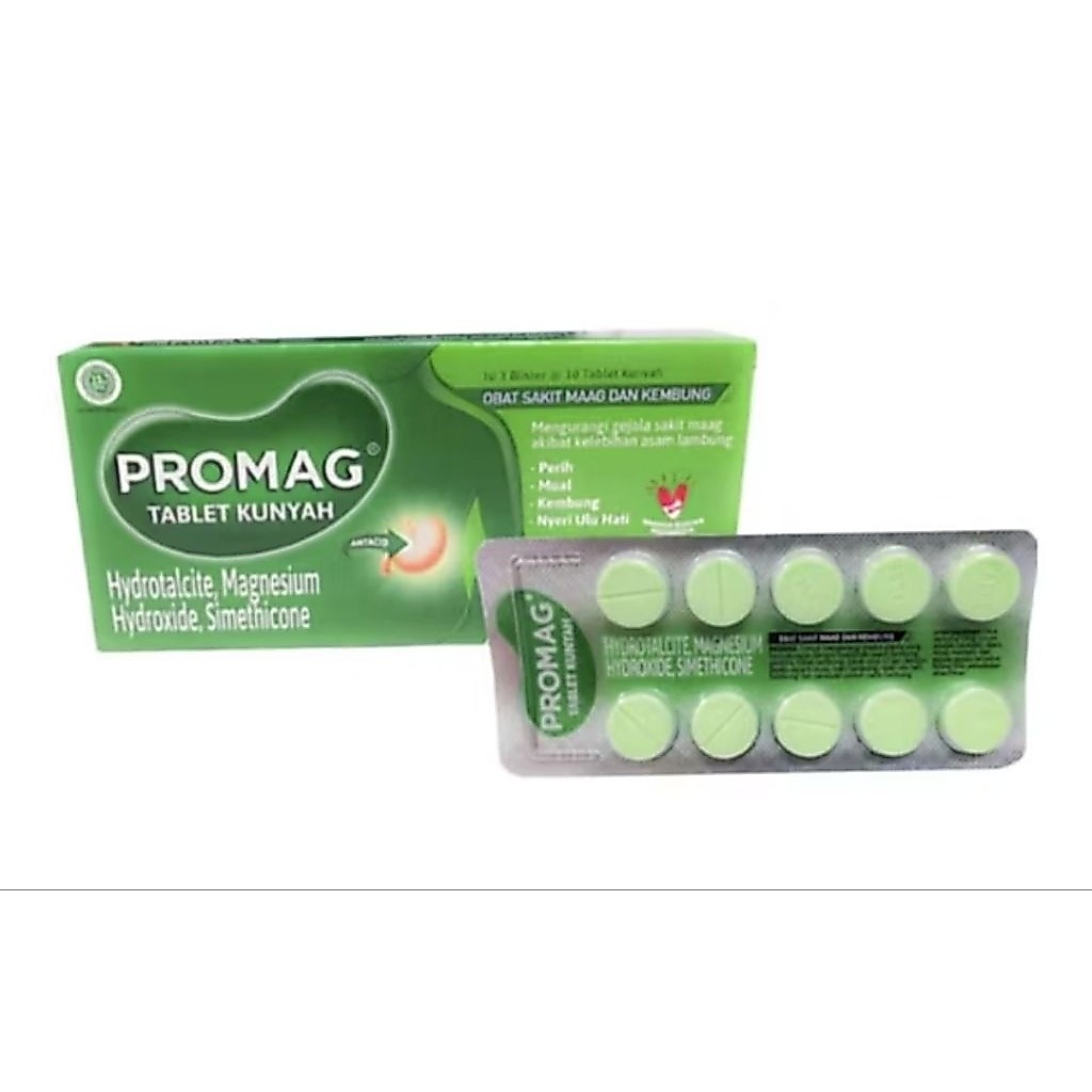 Promag 1bx 3strip tablet kunyah