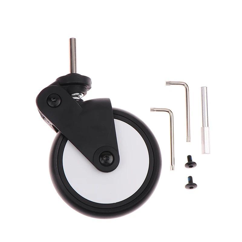 Stroller Replacement Rubber Wheels Front And Rear Wheel Stroller Accessories Compatible With Stroller